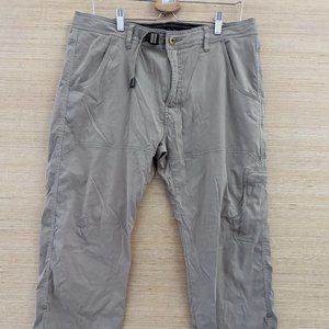 Prana Zion II Stretch Mens Pants Tan Brown Size 36” x 30” Hiking Outdoors